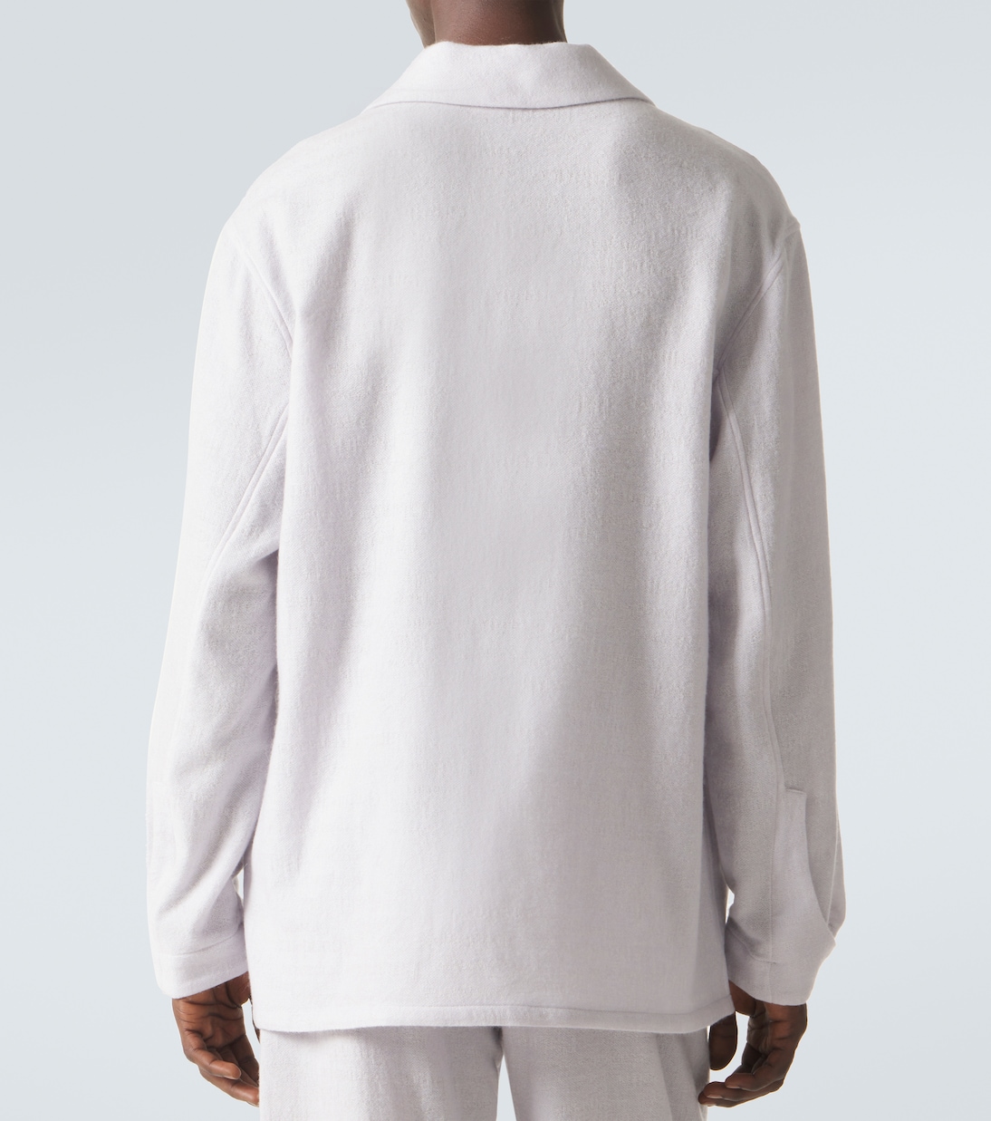 Affirmations cashmere pajama shirt with moonstone | God's True Cashmere