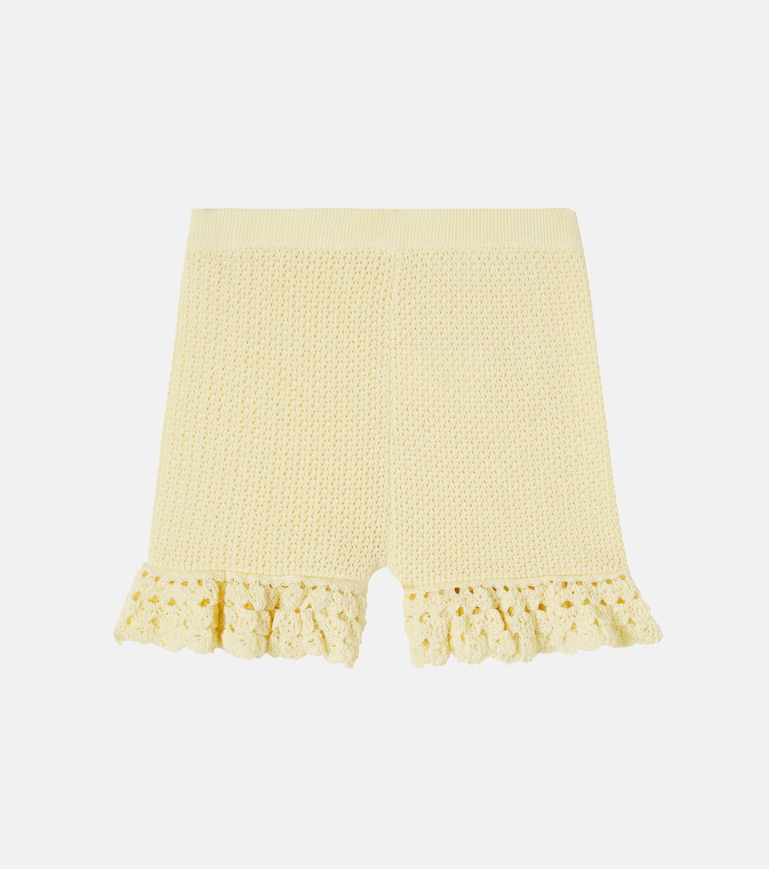 Crystal-embellished knitted shorts | Self-Portrait Kids