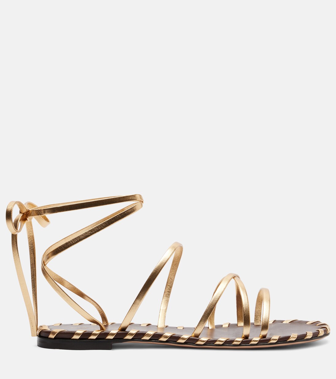 Metallic leather sandals | Gianvito Rossi