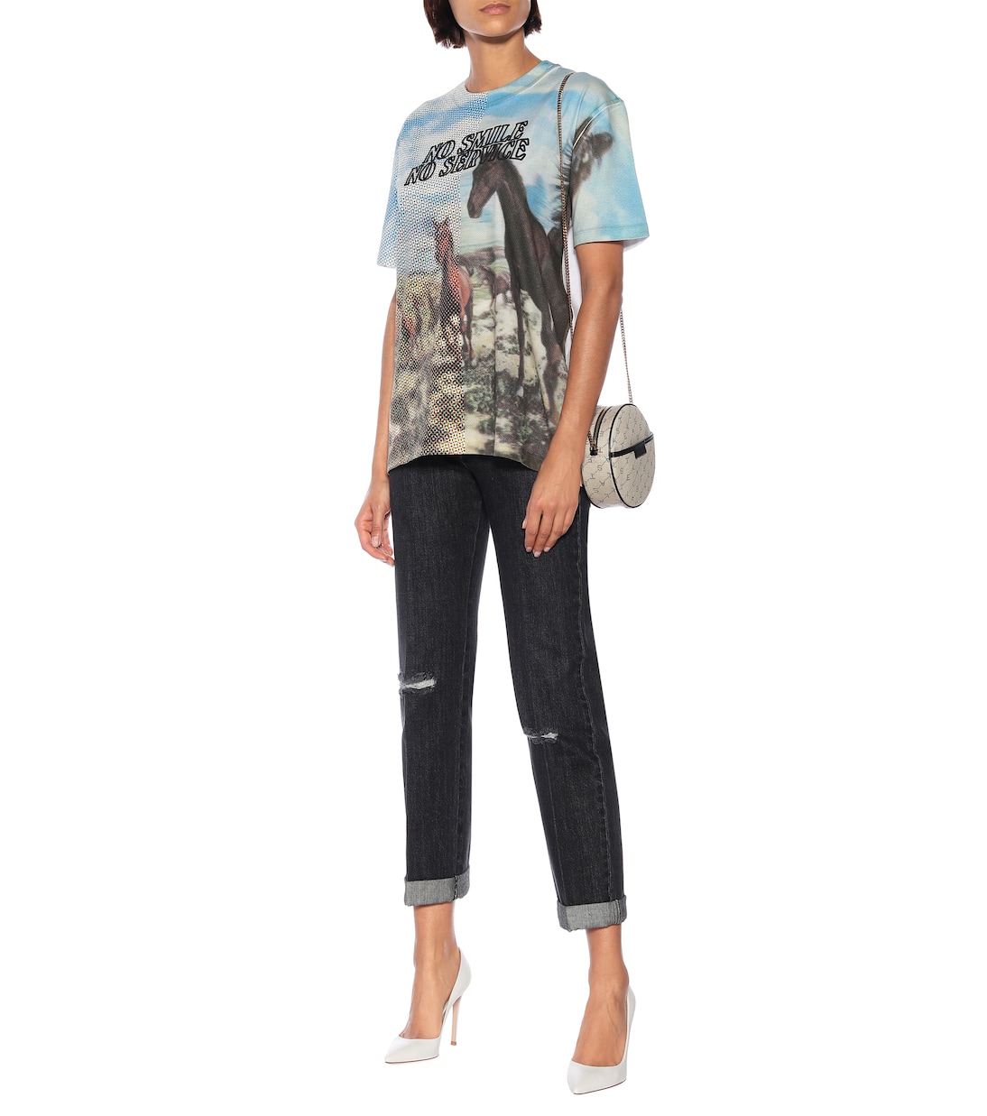 T-shirt a stampa in cotone | Stella McCartney
