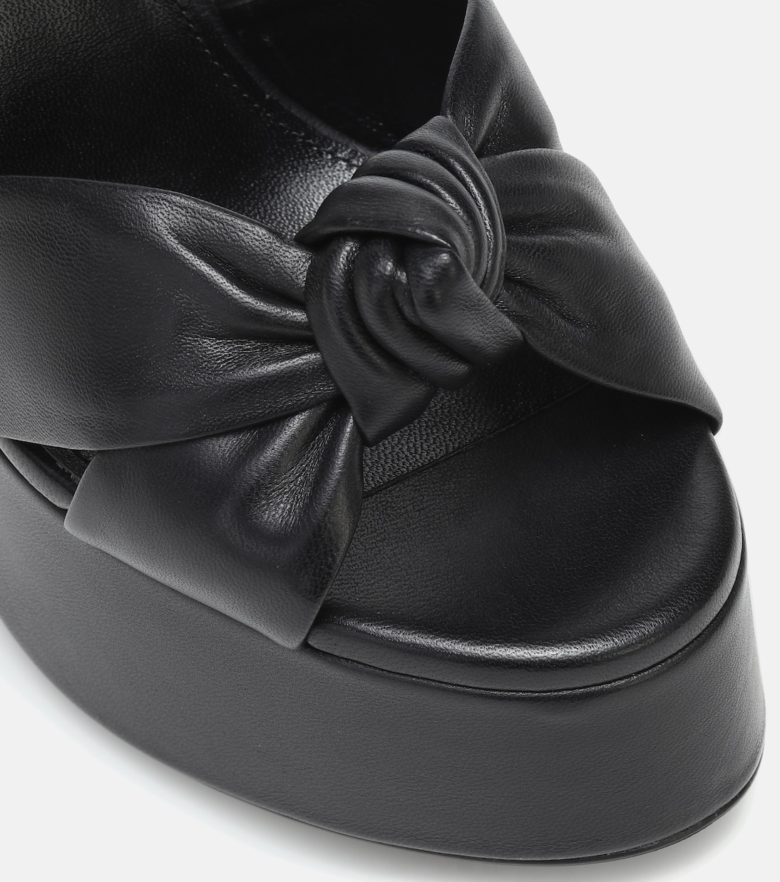 Sandales Bianca 125 à plateau en cuir | Saint Laurent
