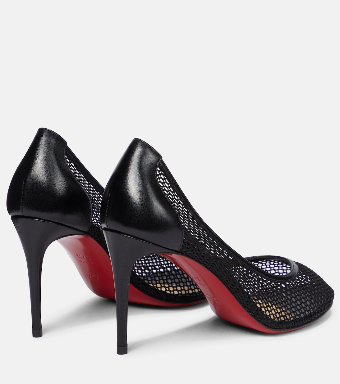 Filomena 85 leather-trimmed pumps | Christian Louboutin