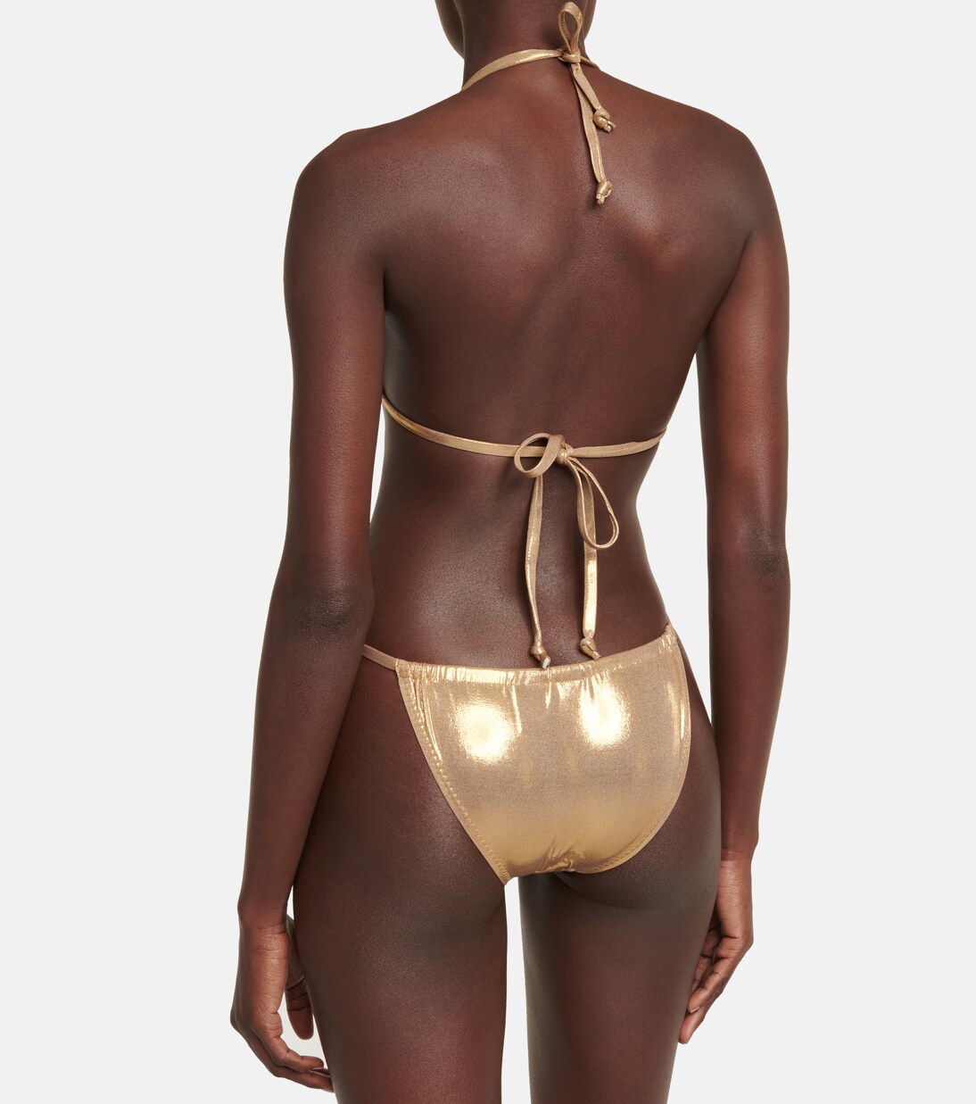 Bikini-Höschen aus Lamé | Norma Kamali