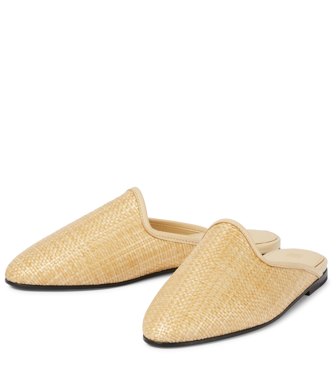 Slippers effetto rafia | Toteme