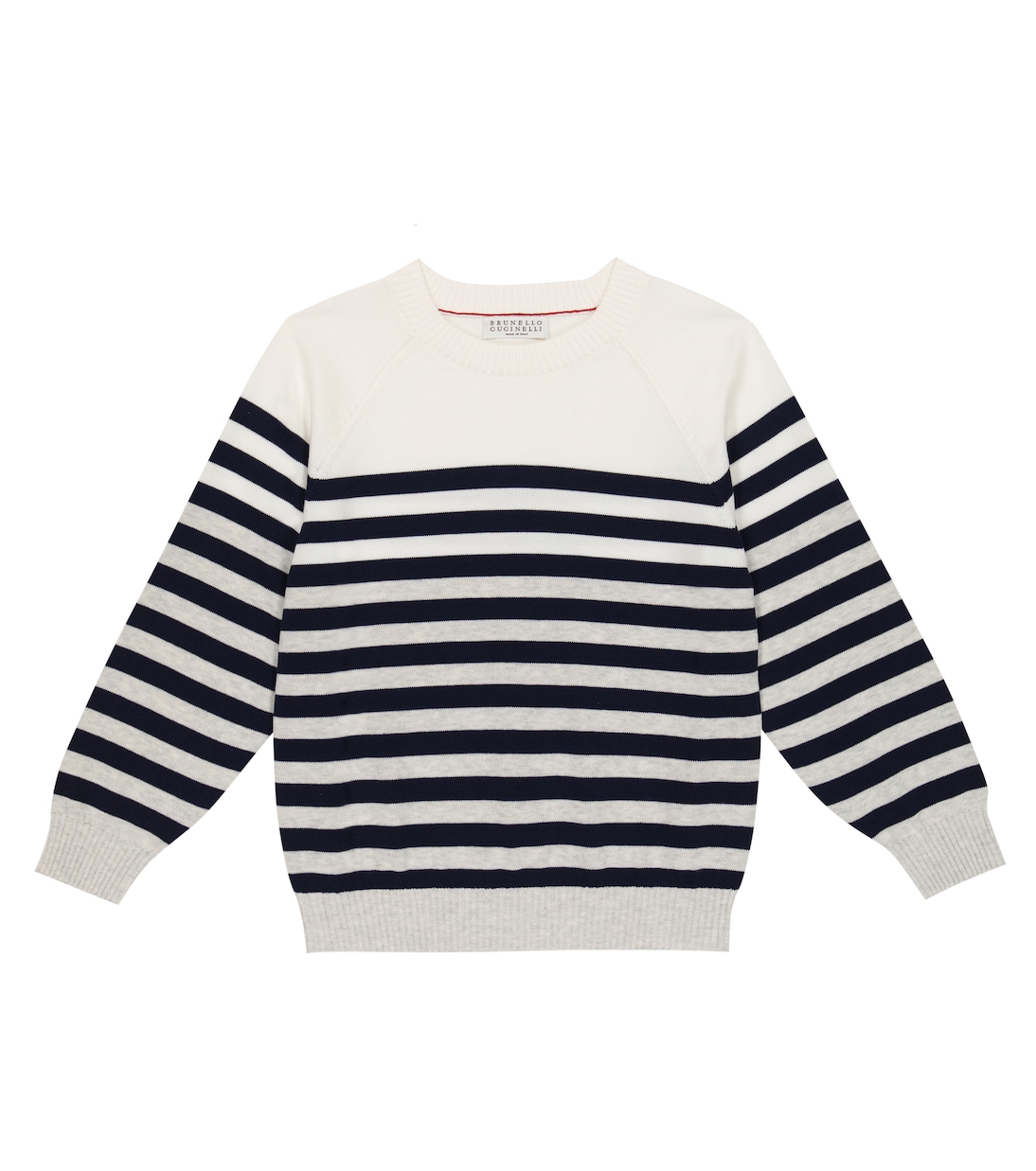 Striped cotton sweater | Brunello Cucinelli Kids