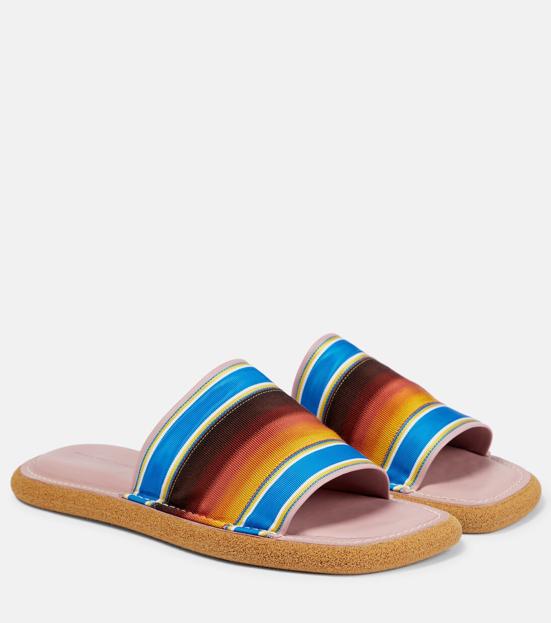 Striped slides | Dries Van Noten
