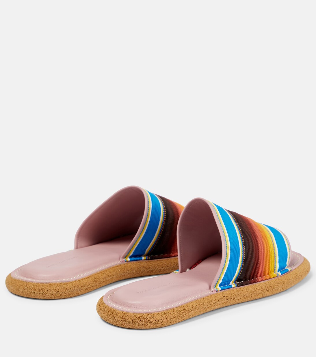 Striped slides | Dries Van Noten
