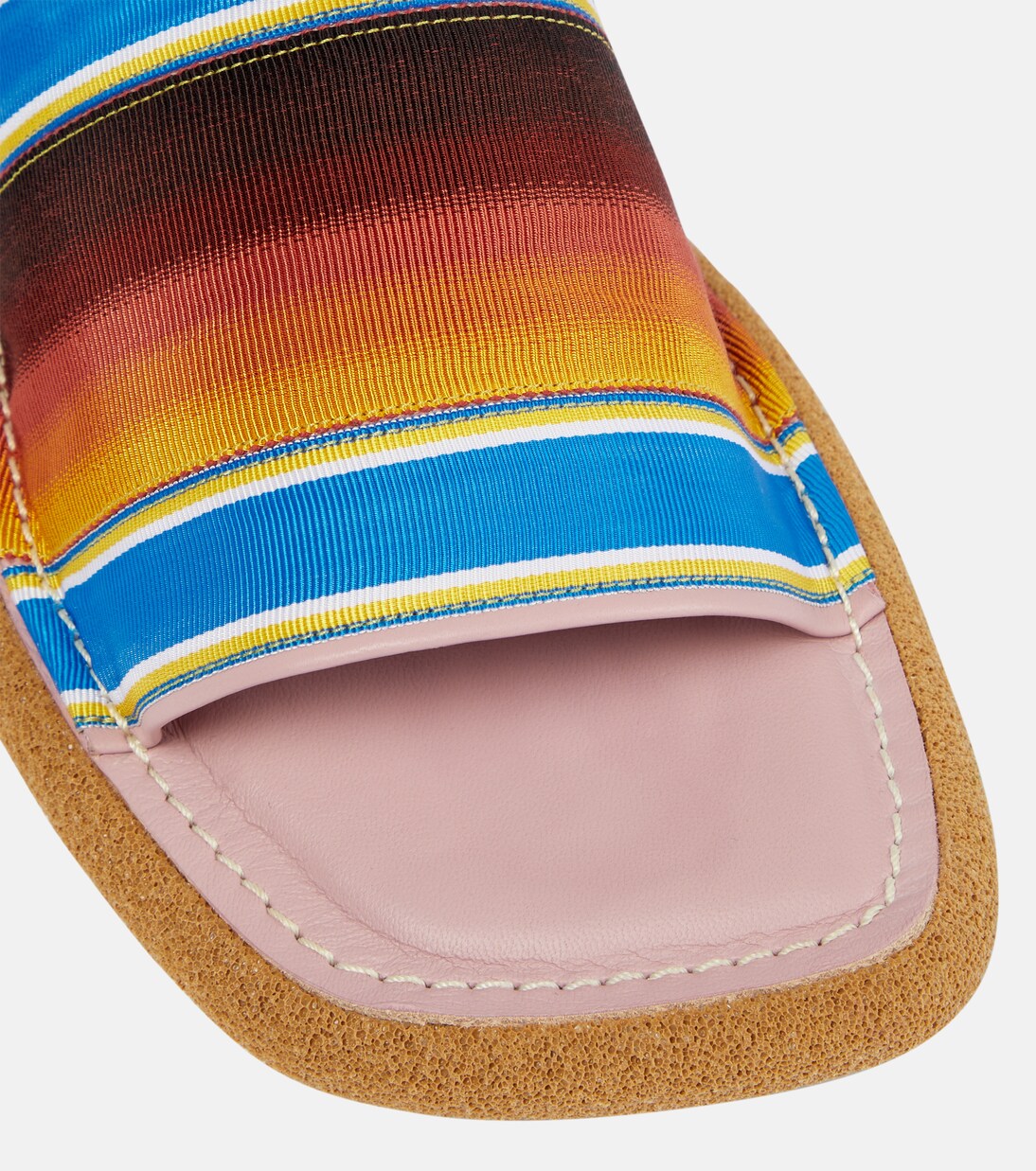 Striped slides | Dries Van Noten