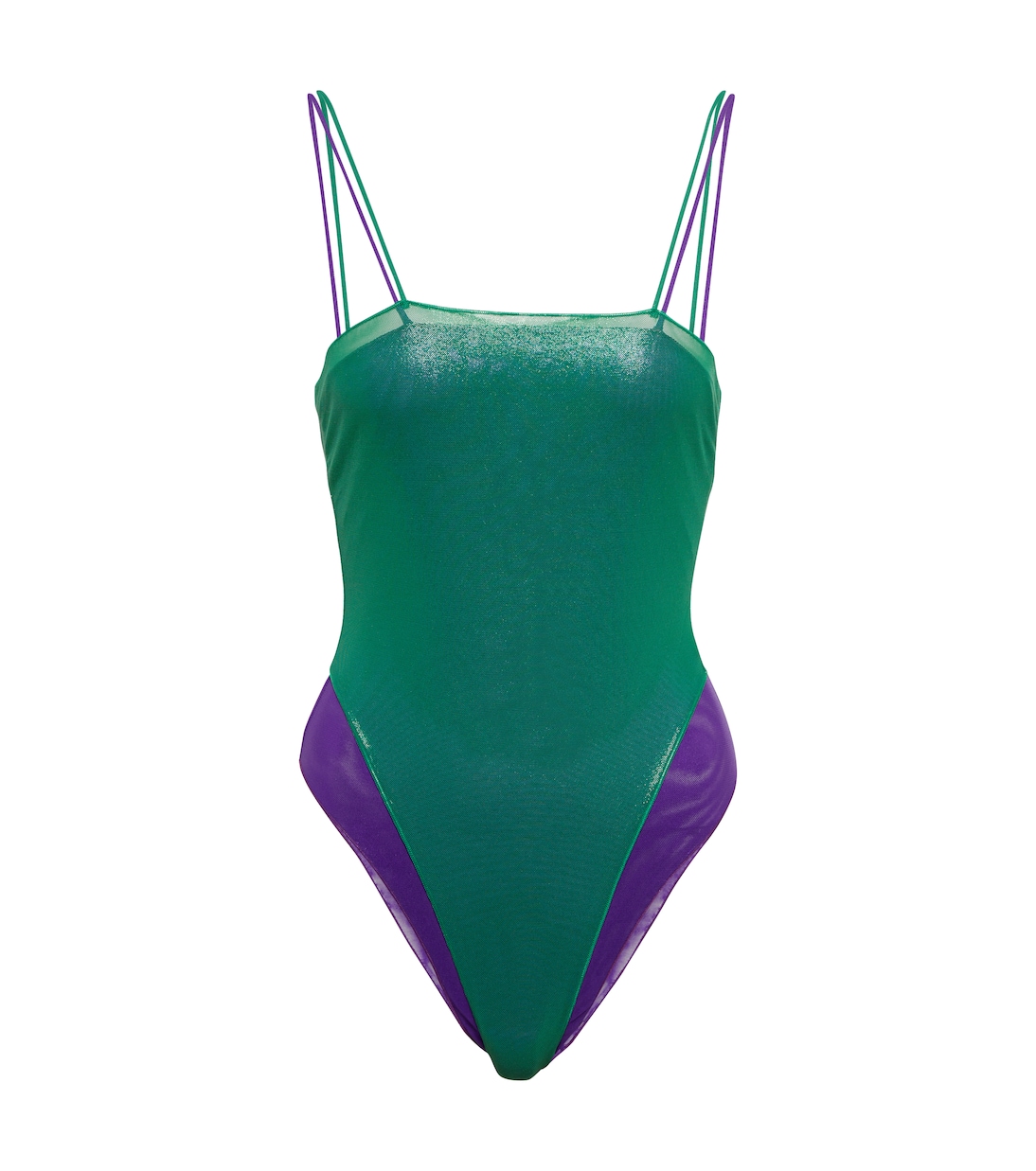 Lamé one-piece swimsuit | Oséree