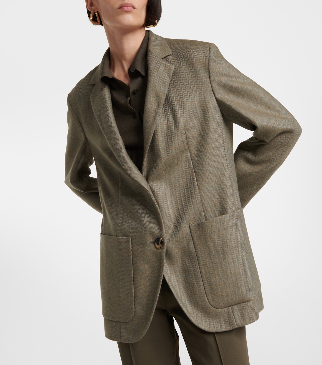 Cashmere and alpaca wool blazer | Loro Piana