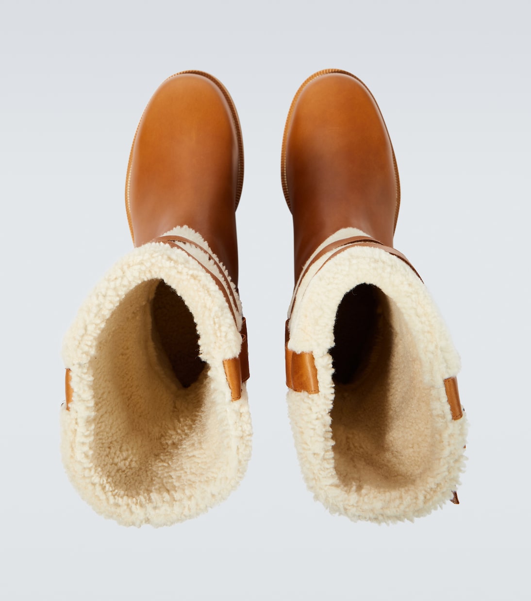 Stiefel aus Leder mit Shearling | Christian Louboutin