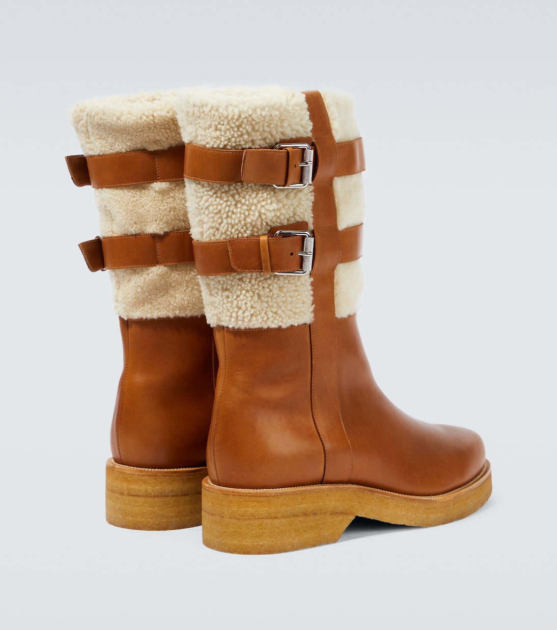 Stiefel aus Leder mit Shearling | Christian Louboutin