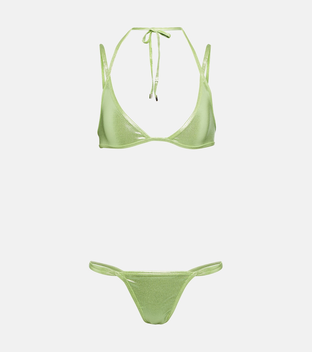 Halterneck bikini top | The Attico