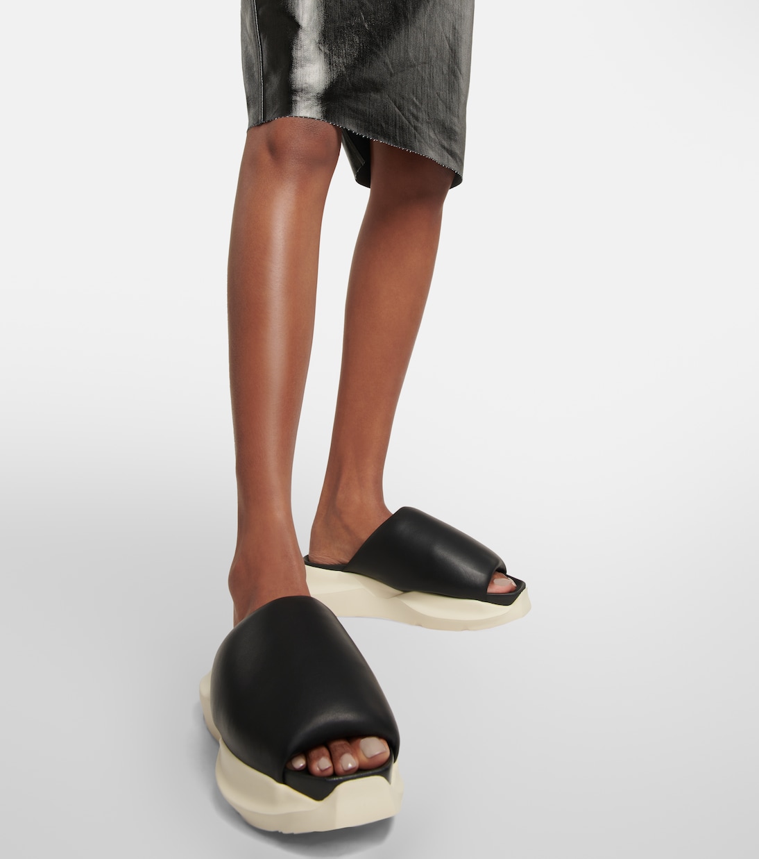 Pantoletten aus Leder | Rick Owens