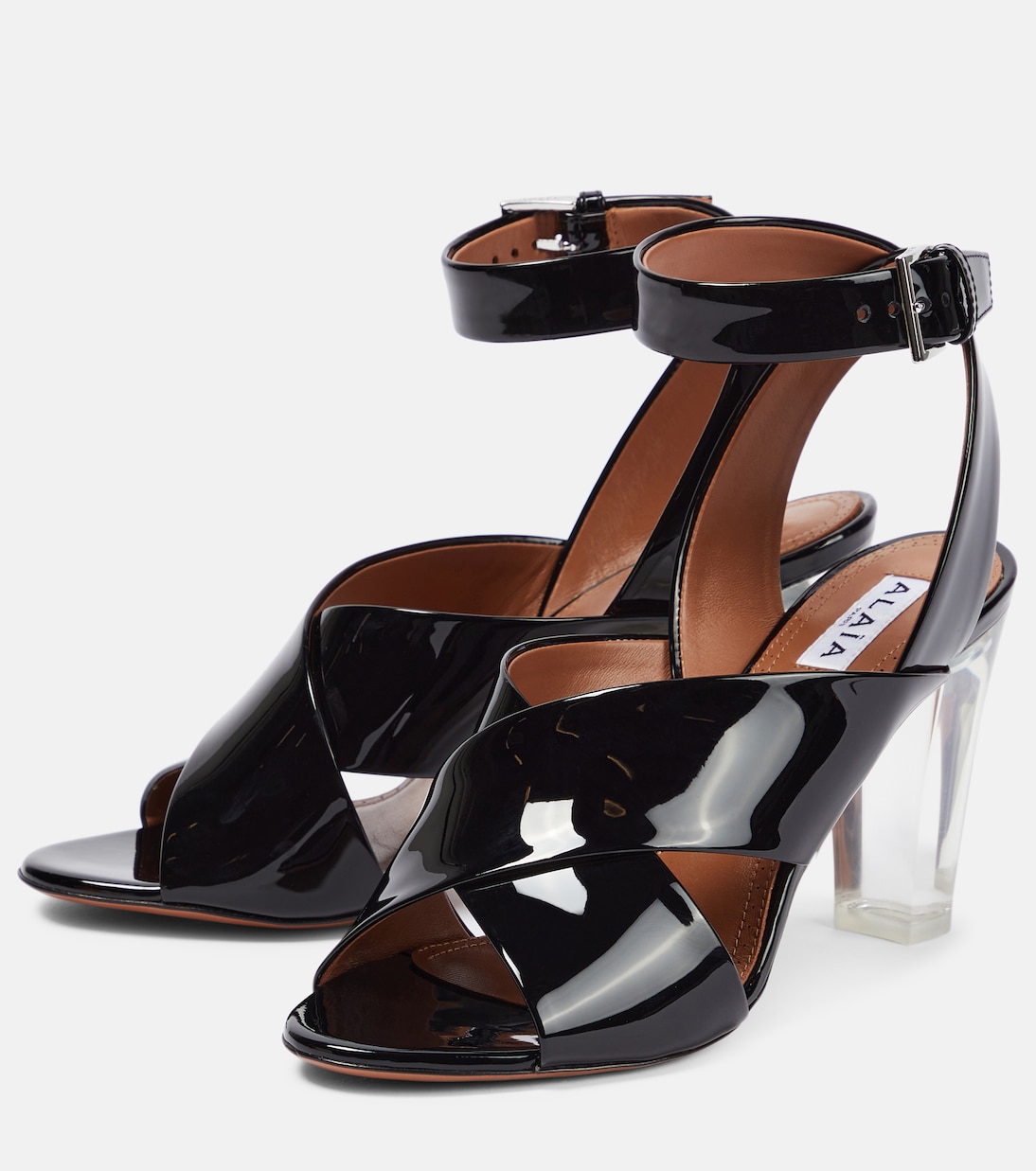 Sandali in pelle con occhielli | Alaïa