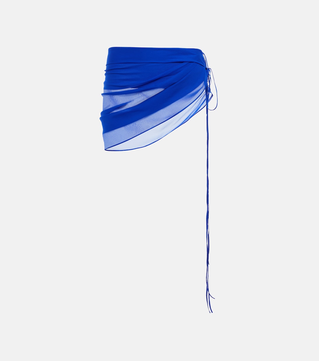 Minifalda wrap de seda | LaQuan Smith