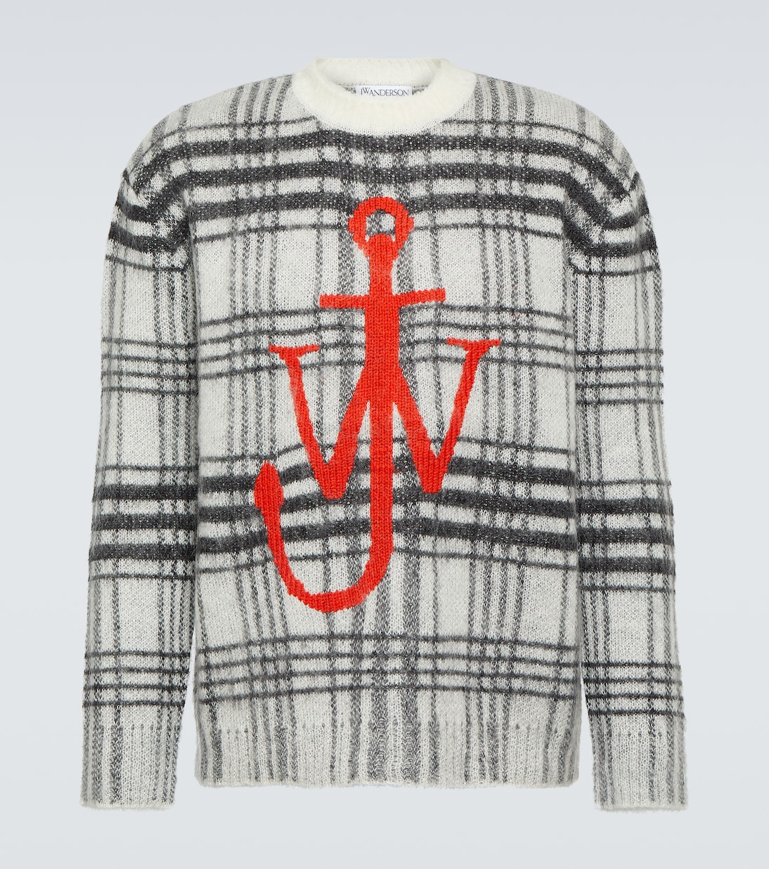 Logo checked sweater | JW Anderson
