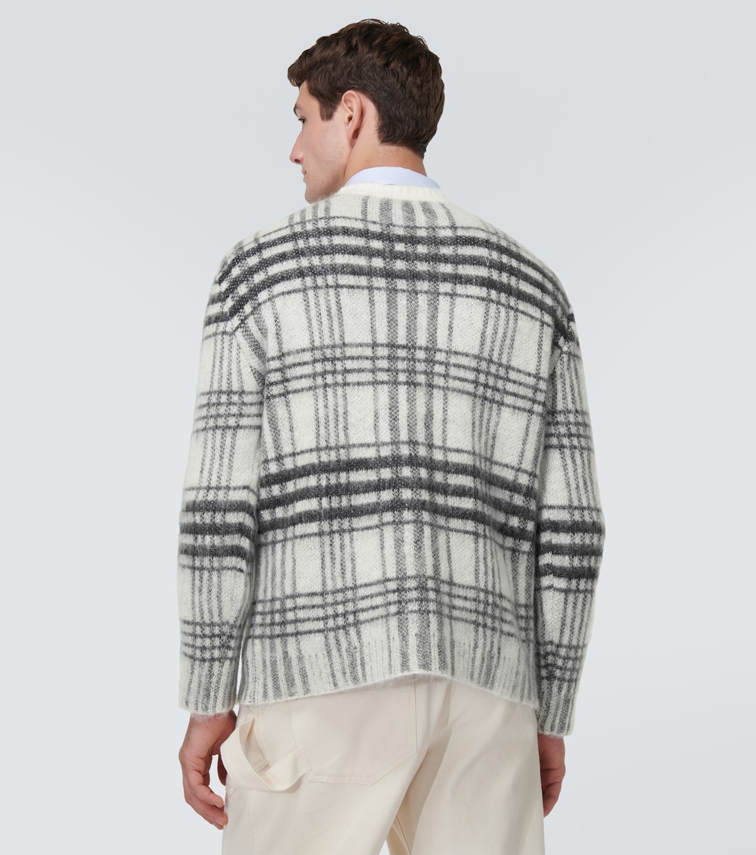 Logo checked sweater | JW Anderson