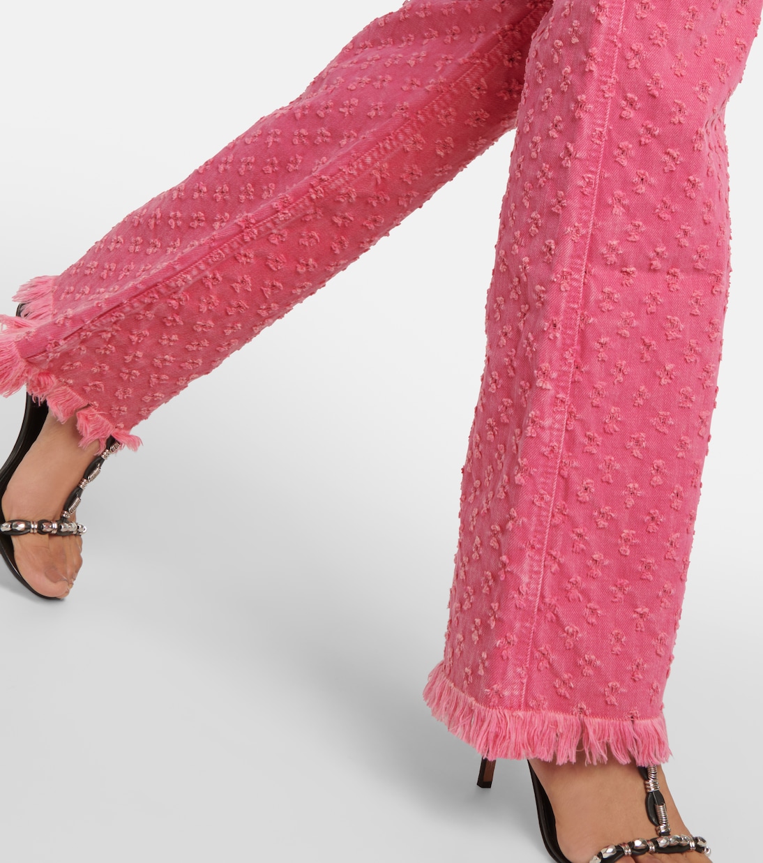 High-rise straight eyelet jeans | Isabel Marant
