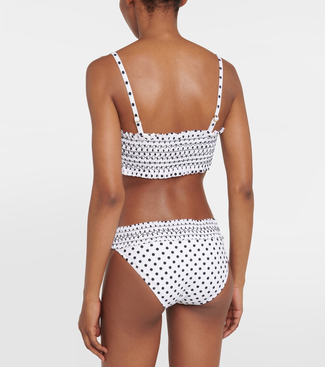 Polka-dot bandeau bikini top | Tory Burch
