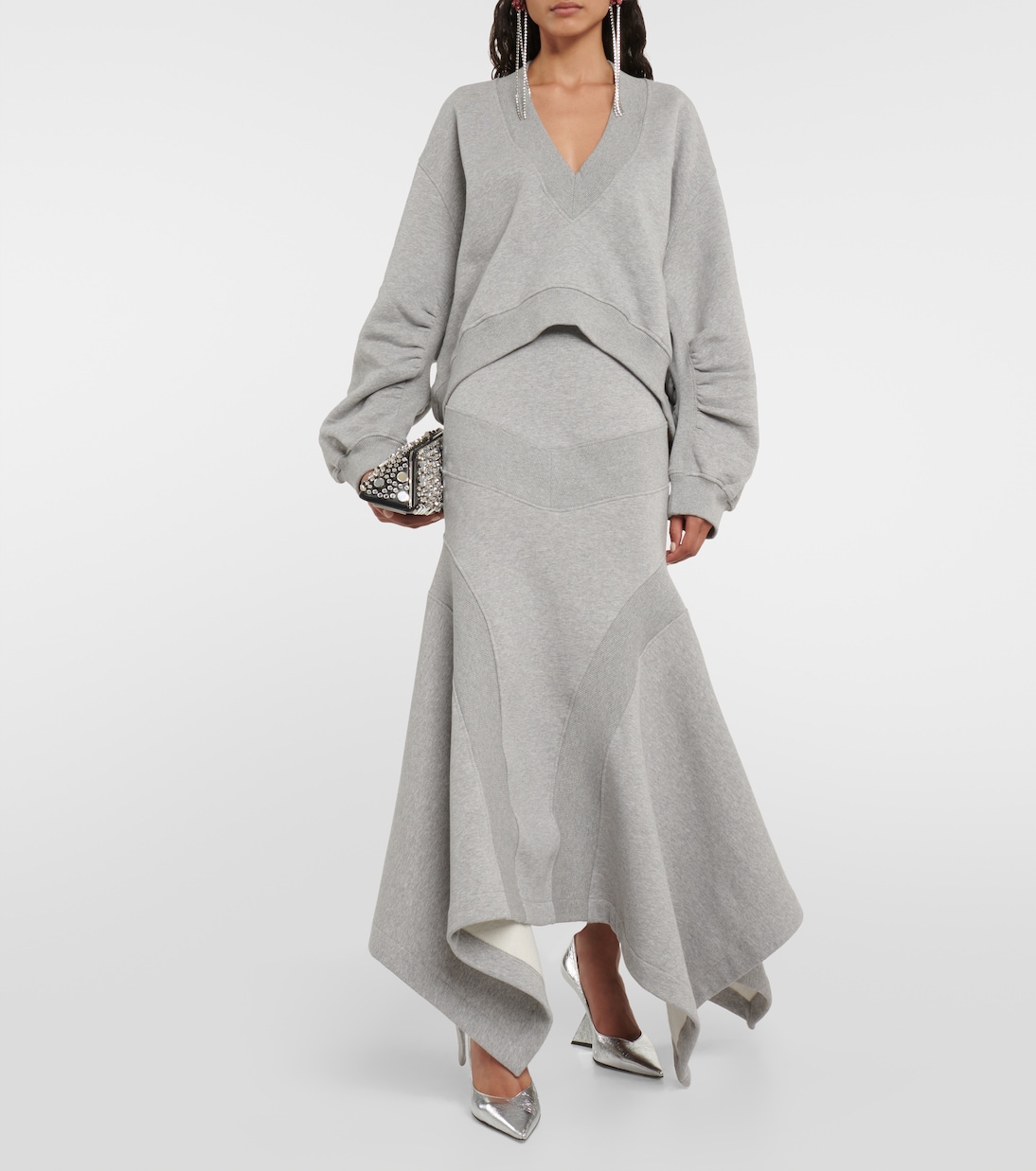 Jupe longue en coton | The Attico