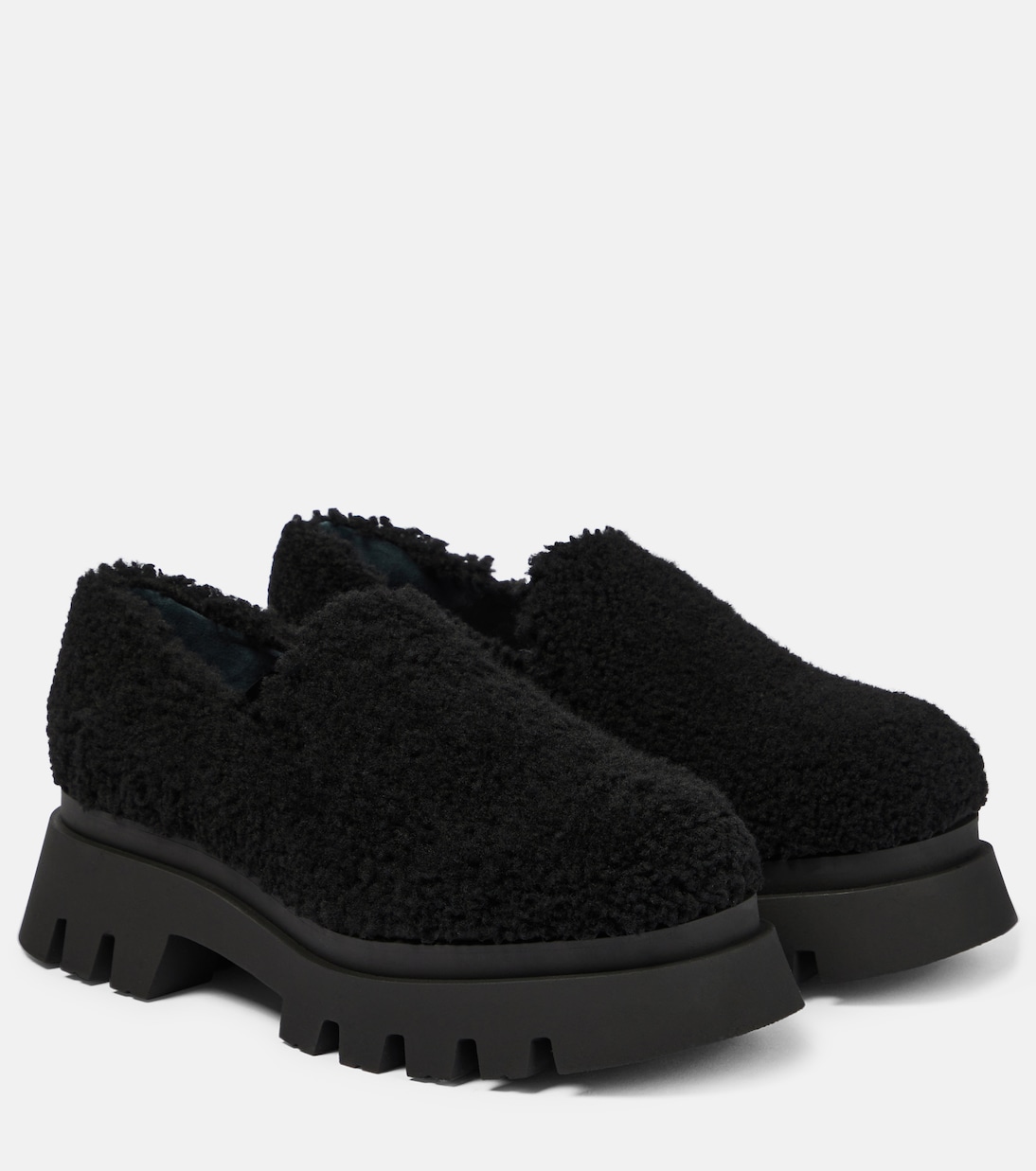 Mocassins Furry Chic à plateforme en shearling | Dorothee Schumacher