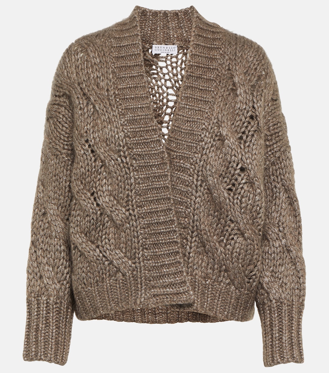 Cardigan in misto mohair | Brunello Cucinelli