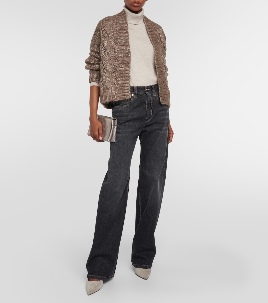 Cardigan in misto mohair | Brunello Cucinelli
