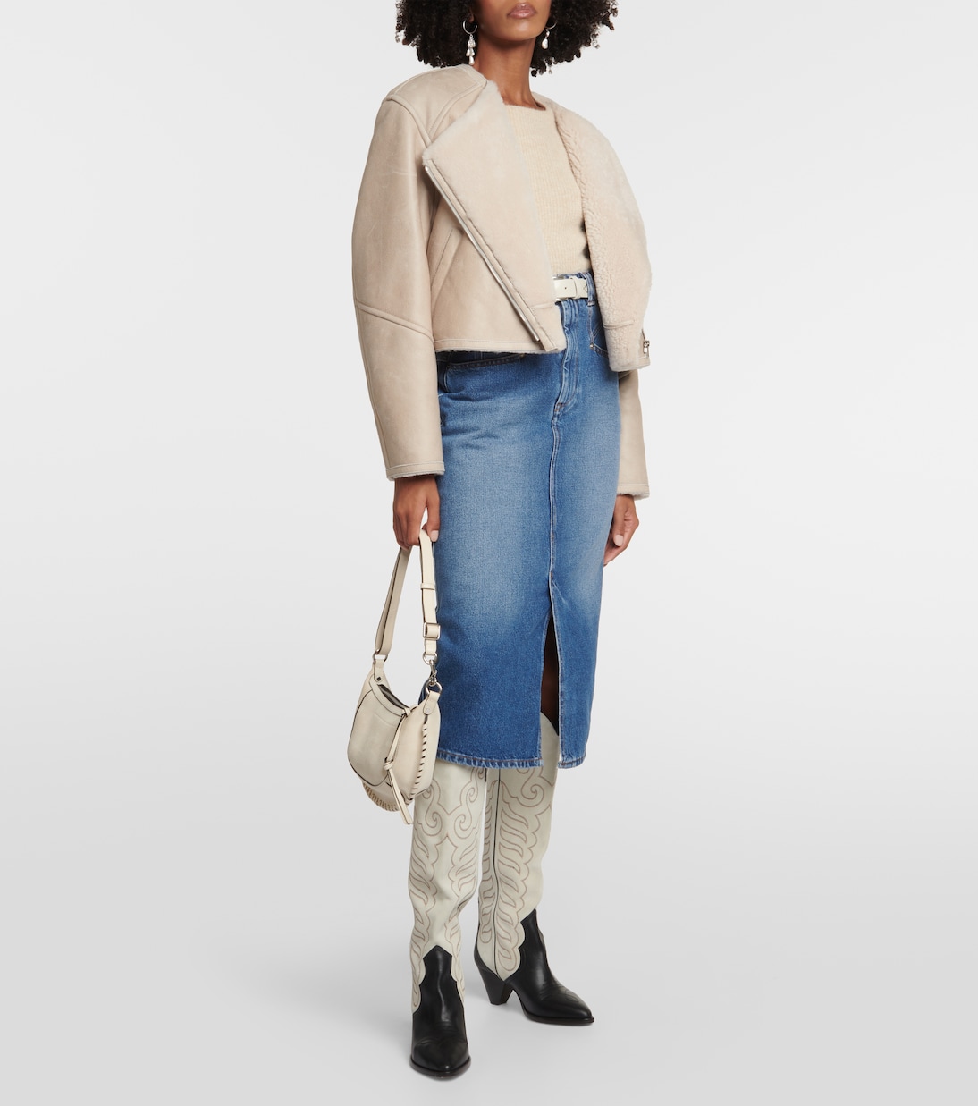 Falda midi Dipoma en denim | Isabel Marant