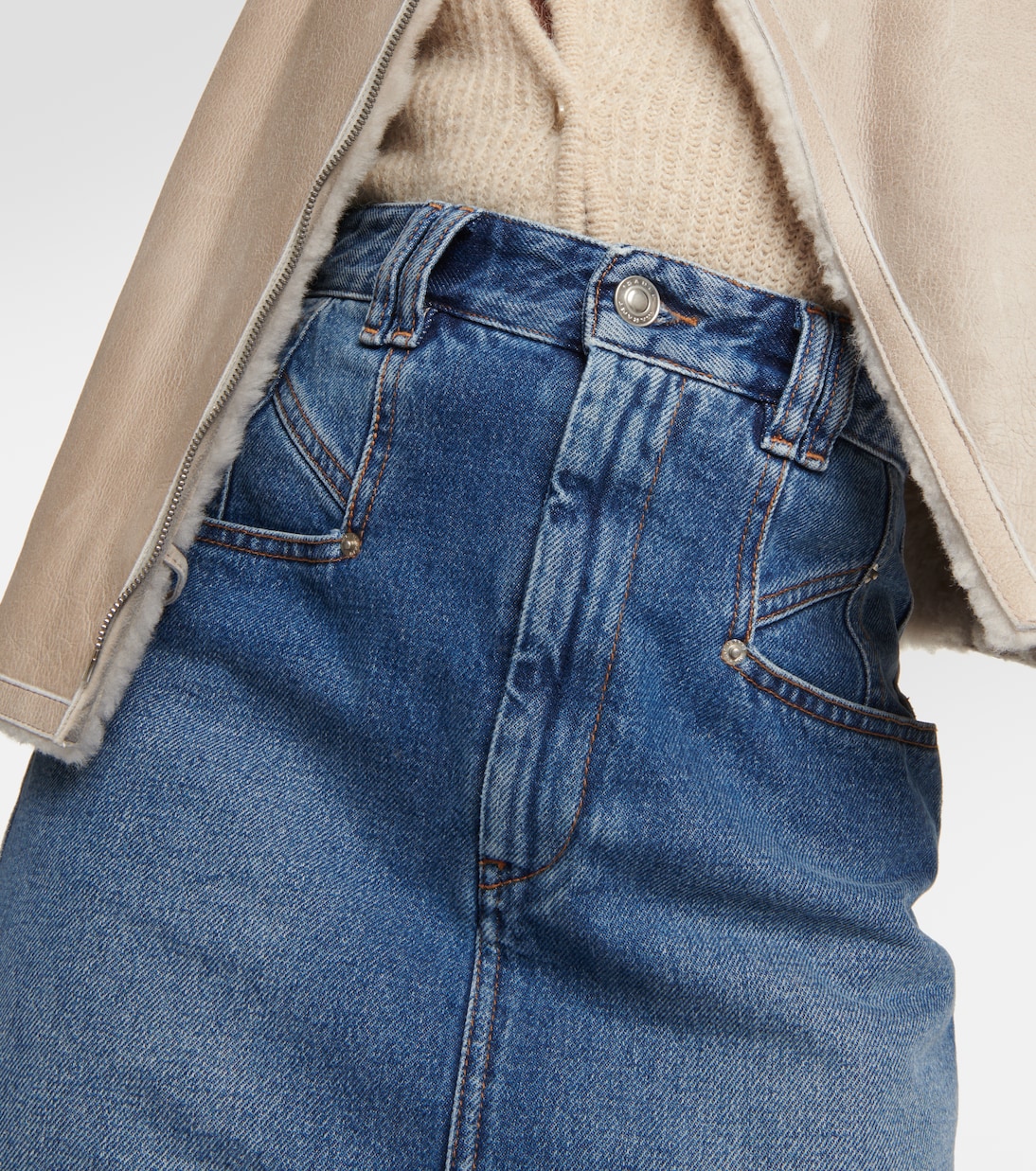 Falda midi Dipoma en denim | Isabel Marant