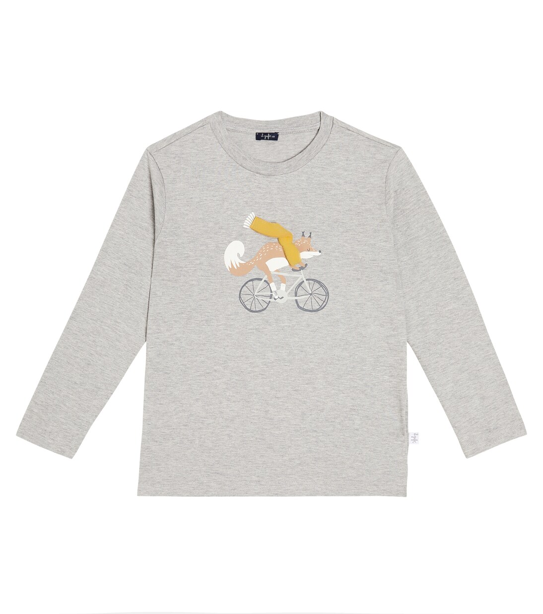 Camiseta en jersey de algodón estampada | Il Gufo