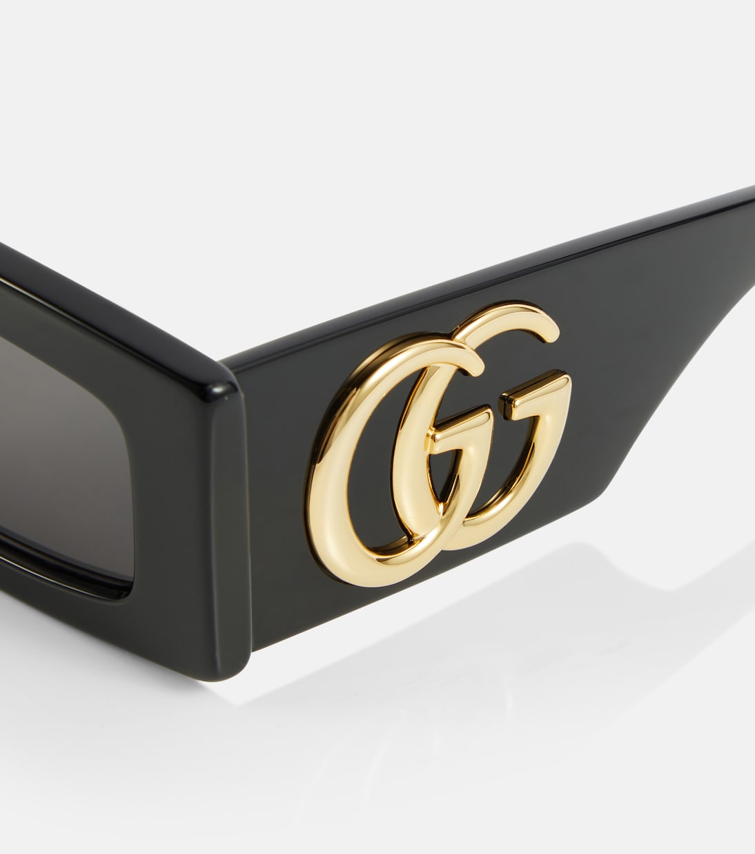 Occhiali da sole rettangolari GUCCI con logo Double G, stile giovane e moderno