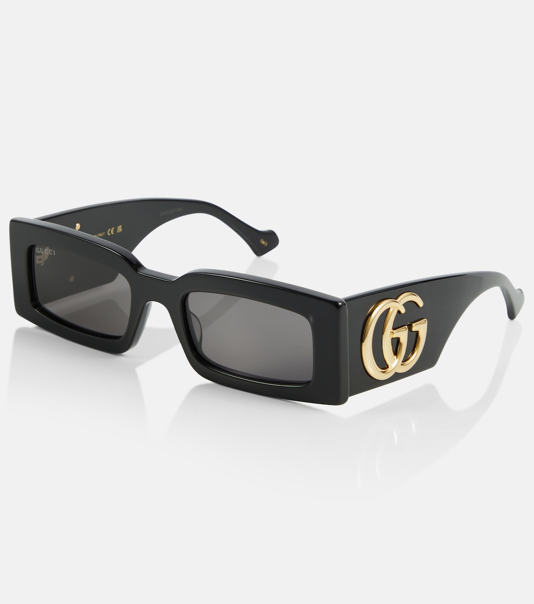 Occhiali da sole rettangolari GUCCI con logo Double G, stile giovane e moderno