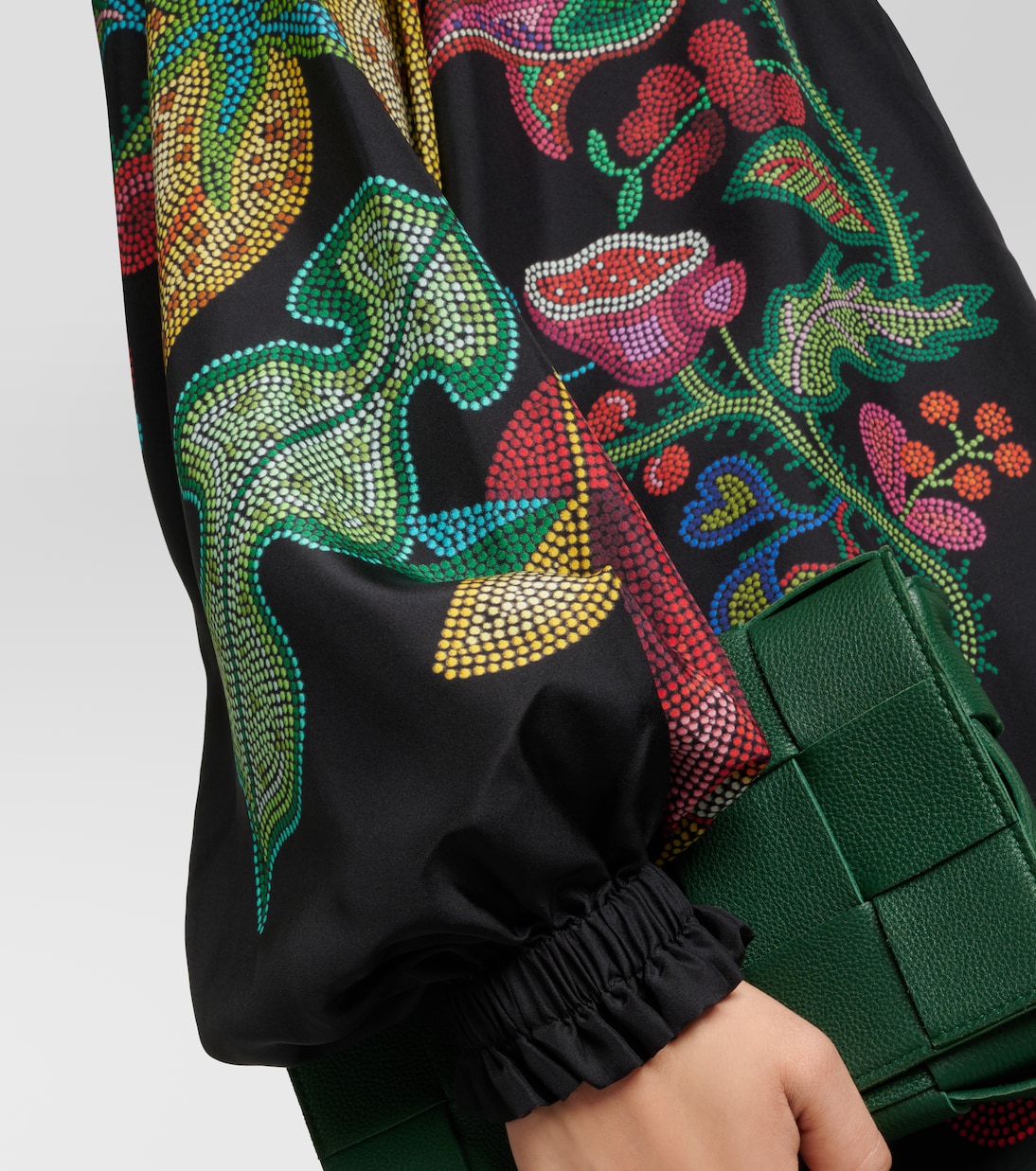 Cerere printed silk voile blouse | La DoubleJ