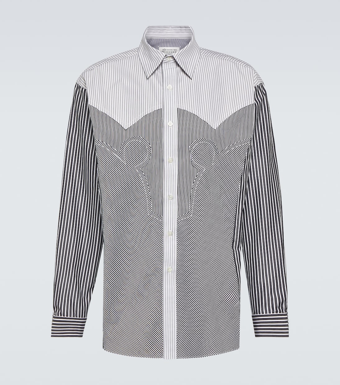 Camicia in misto cotone a righe | Maison Margiela