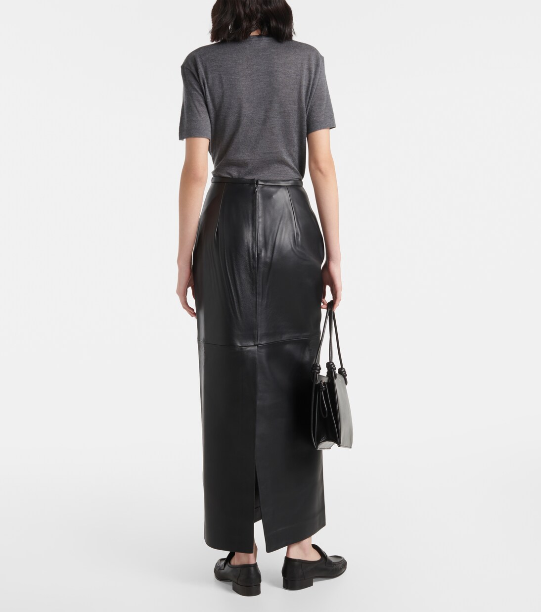 Leather maxi skirt | CO