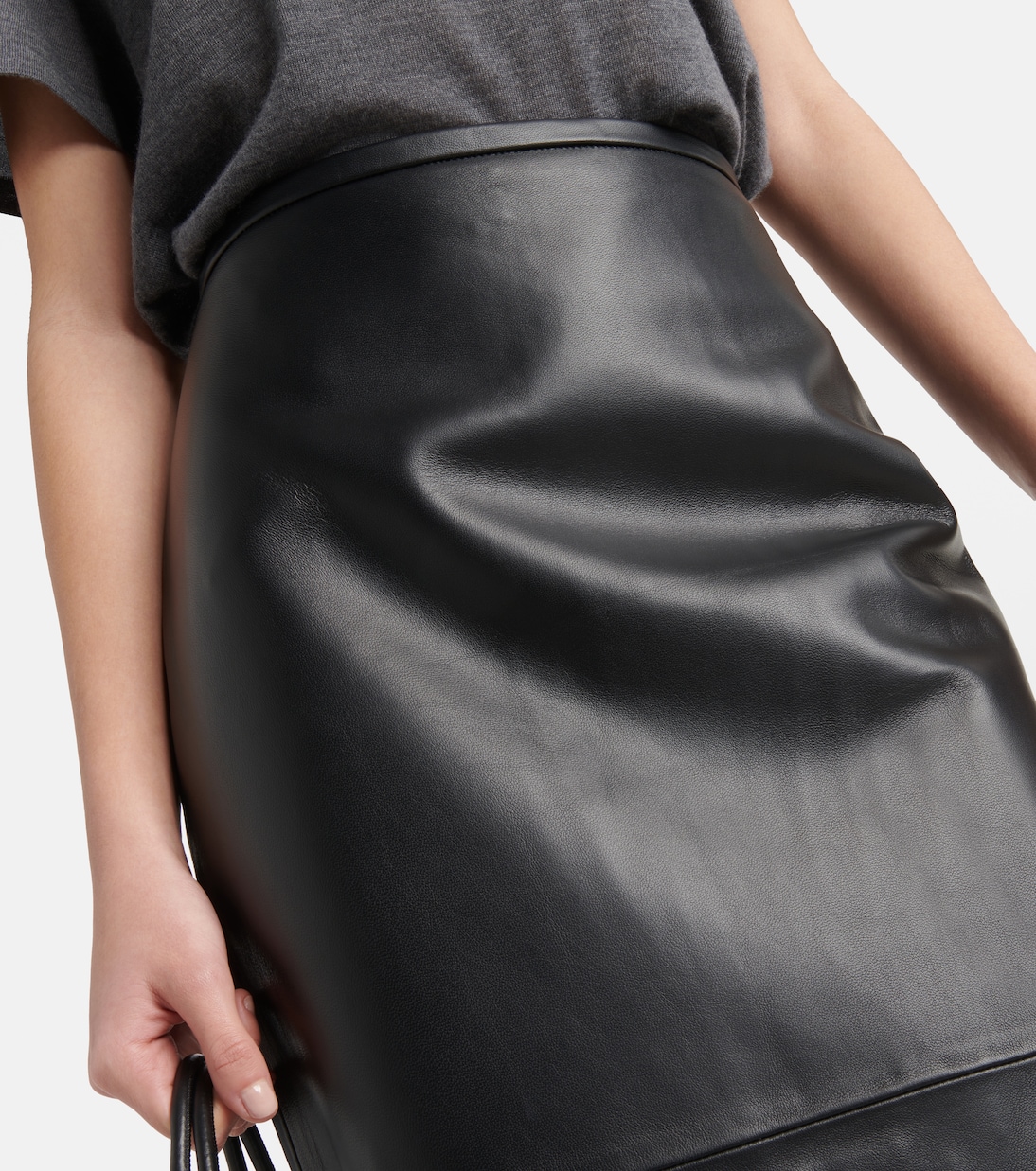 Leather maxi skirt | CO