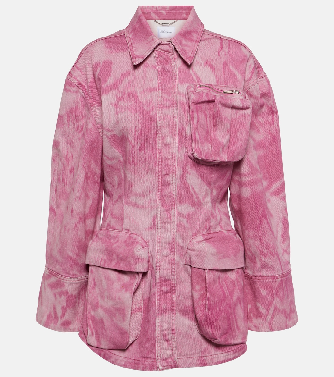 Camouflage denim cargo jacket | Blumarine