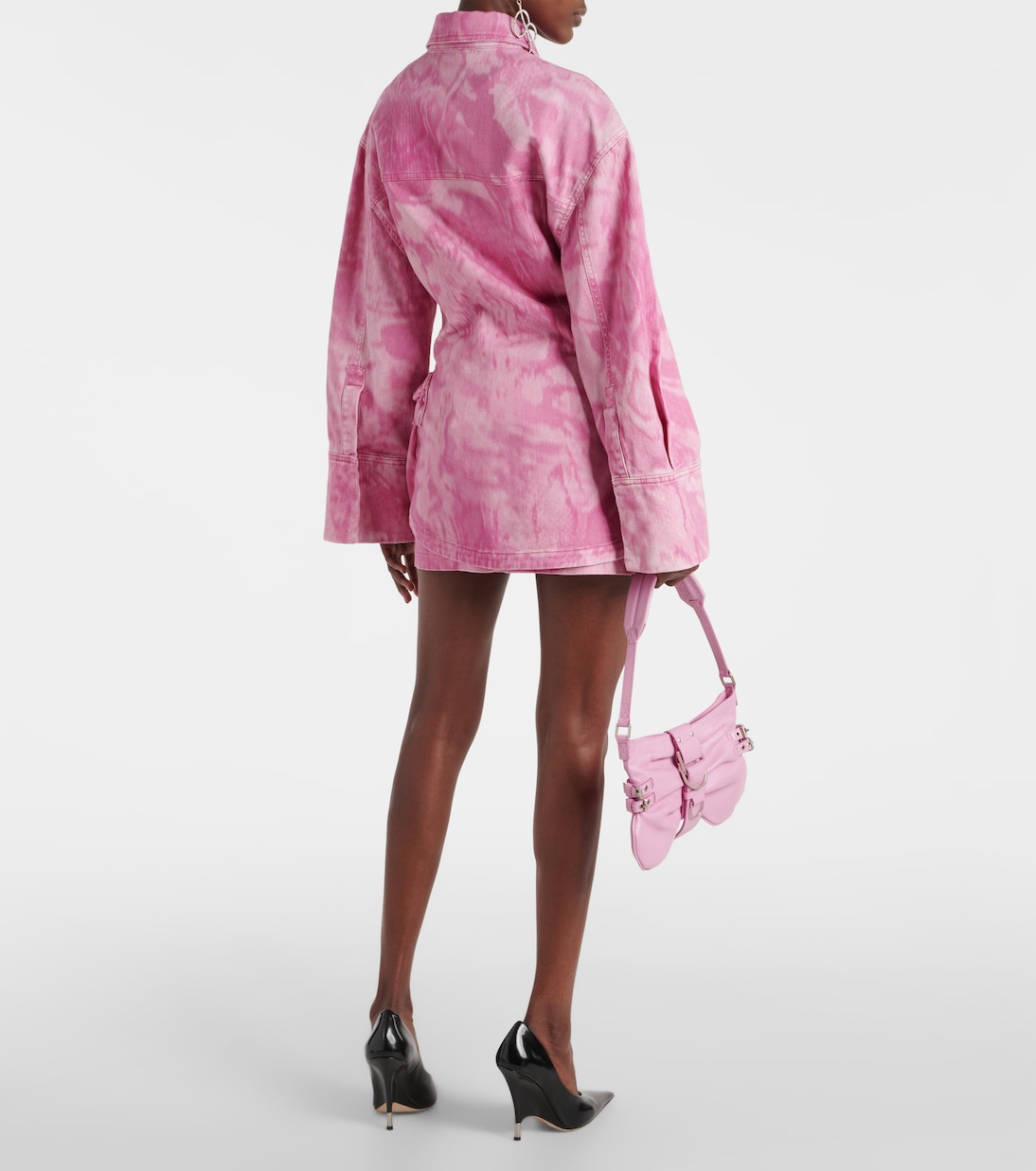 Camouflage denim cargo jacket | Blumarine