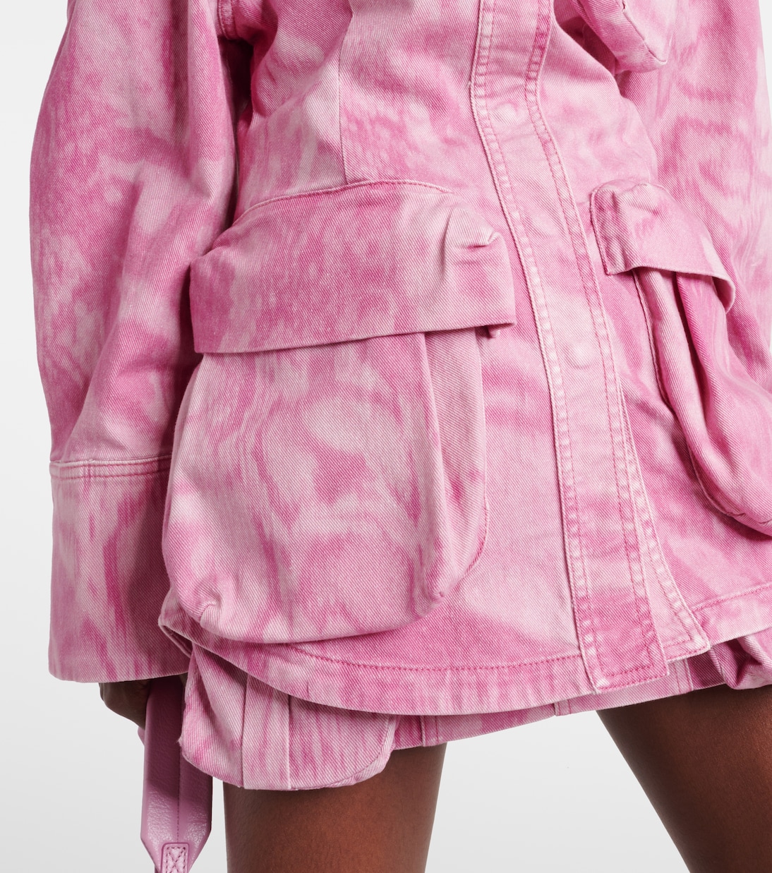 Camouflage denim cargo jacket | Blumarine