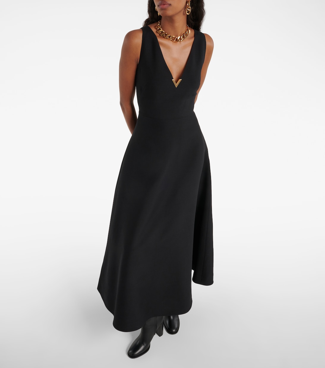 Abito midi in Crêpe Couture | Valentino