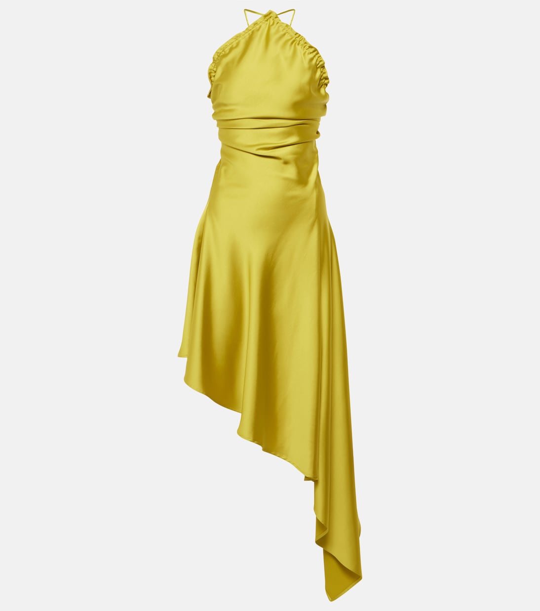 Robe aus Satin mit Federn | The Attico