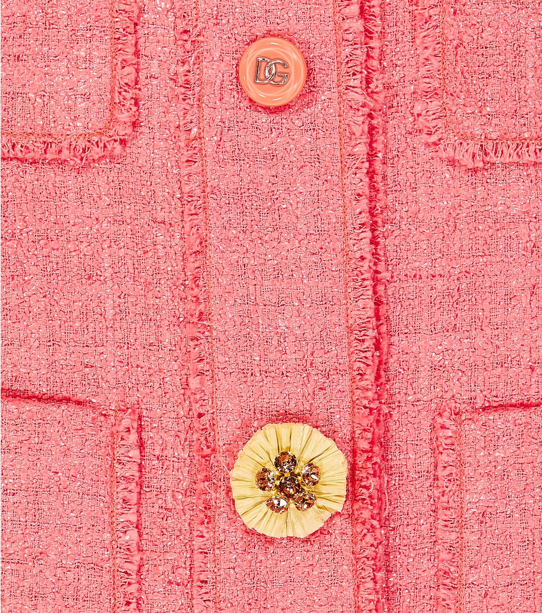 Cotton-blend jersey jacket in blue - Dolce Gabbana Kids