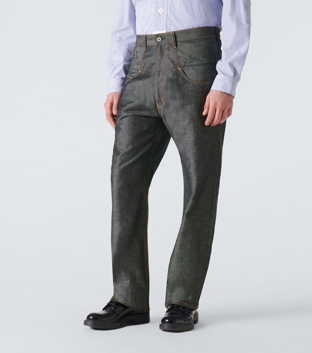 x Levi's® pantalones rectos de sarga de algodón | Junya Watanabe