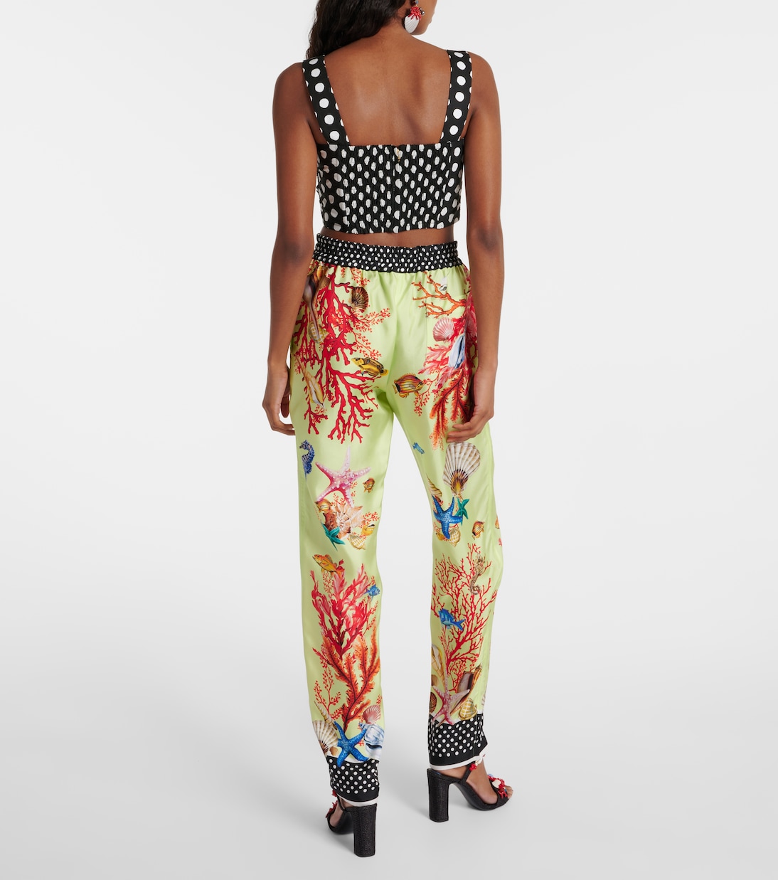 Pantaloni tapered Capri in seta | Dolce&Gabbana