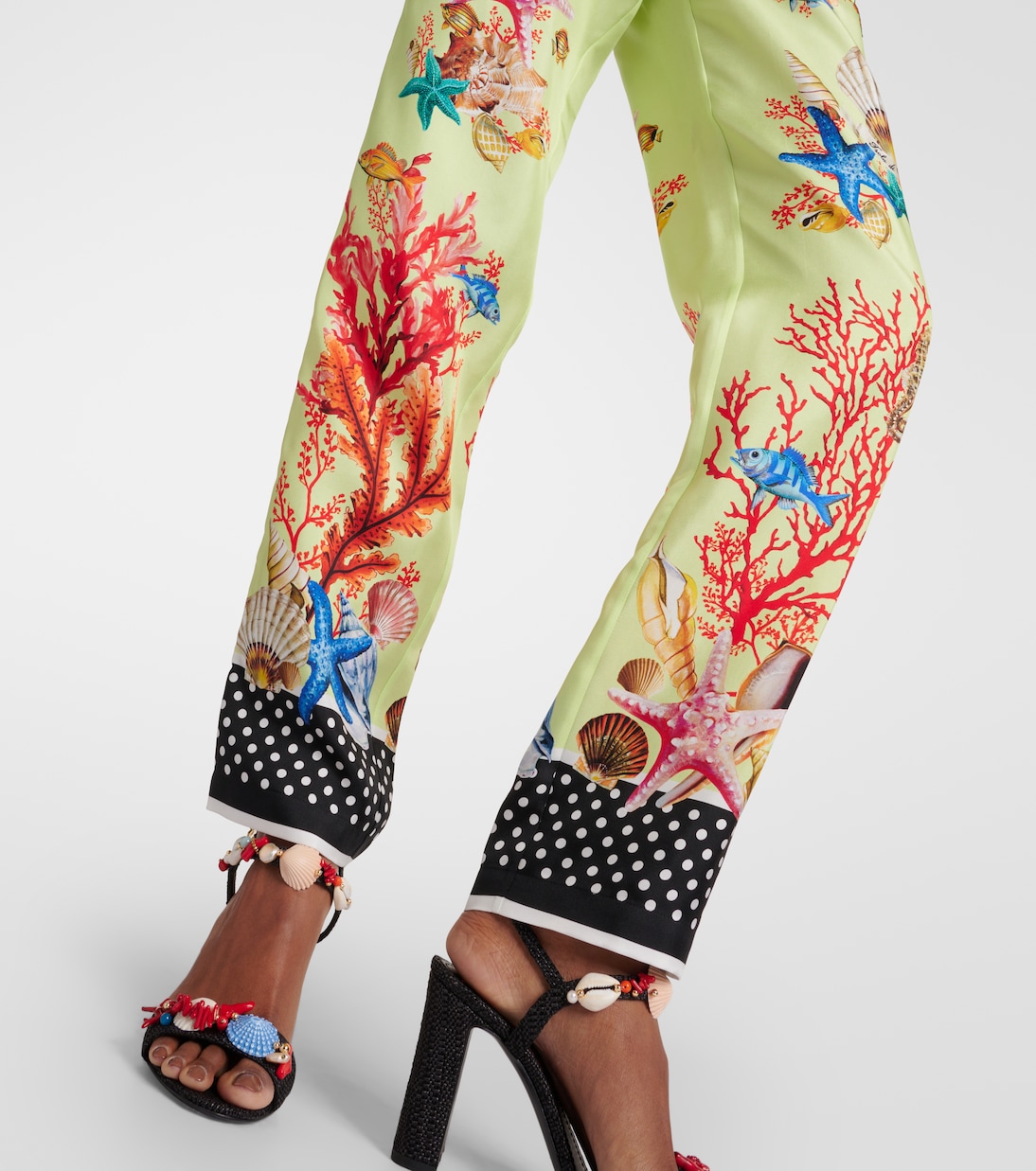 Pantaloni tapered Capri in seta | Dolce&Gabbana