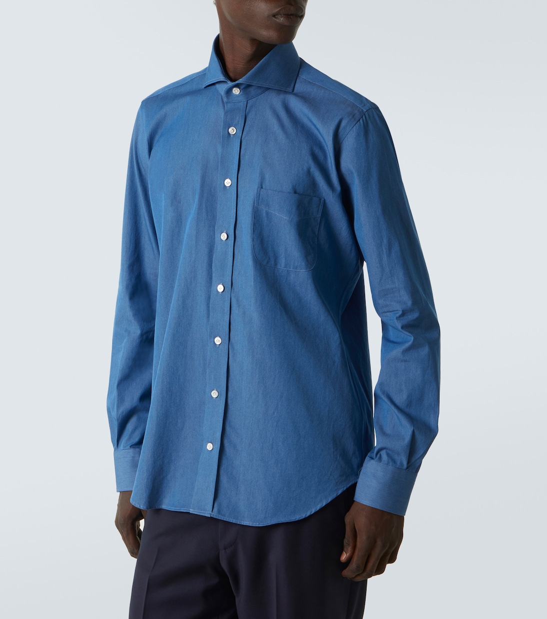 Hemd aus Baumwolle-Chambray | Thom Sweeney