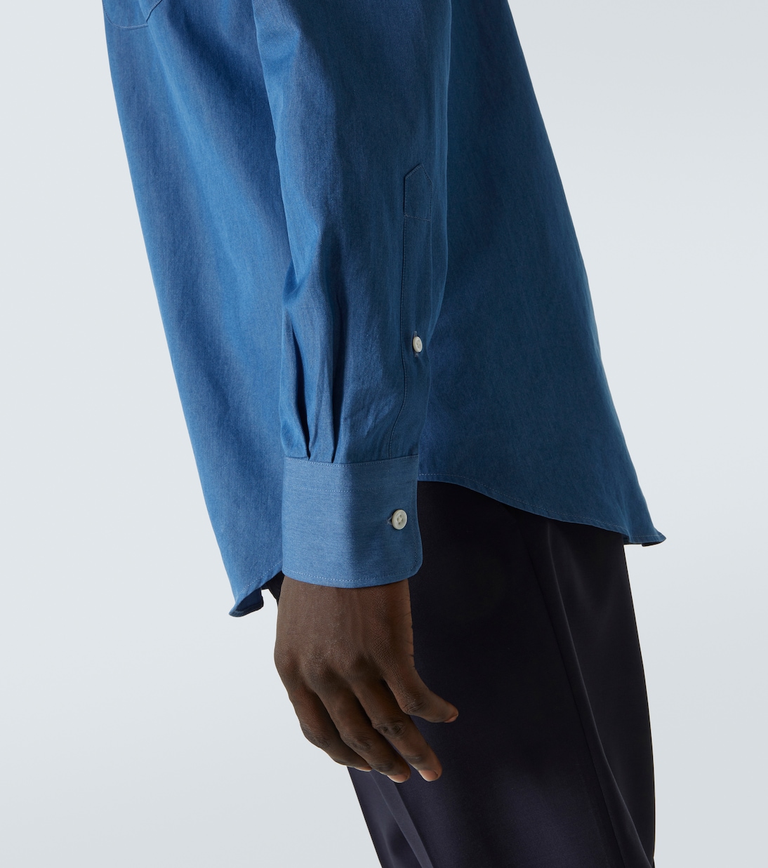 Hemd aus Baumwolle-Chambray | Thom Sweeney
