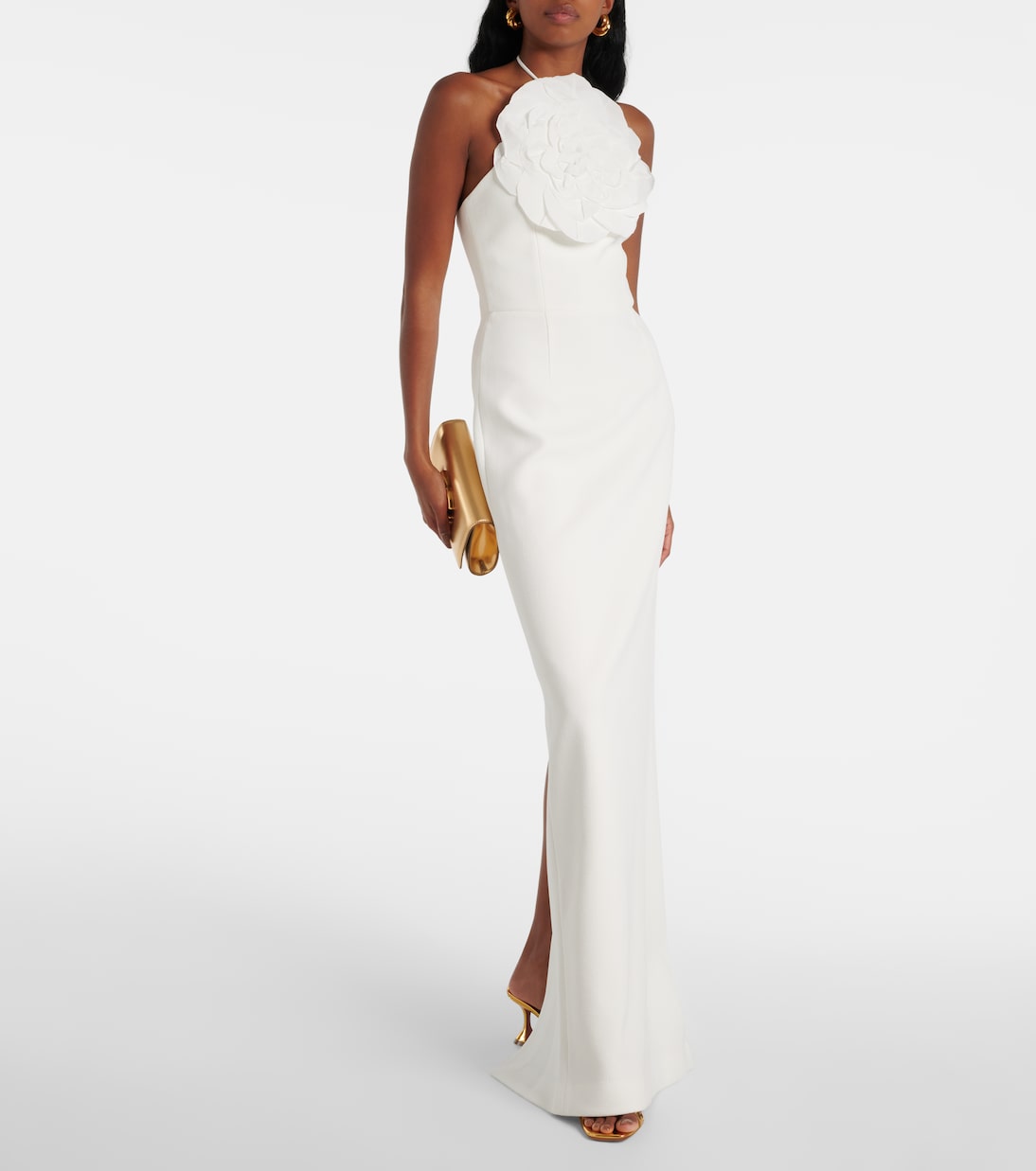 Bridal Odetta floral-appliqué gown | Rebecca Vallance