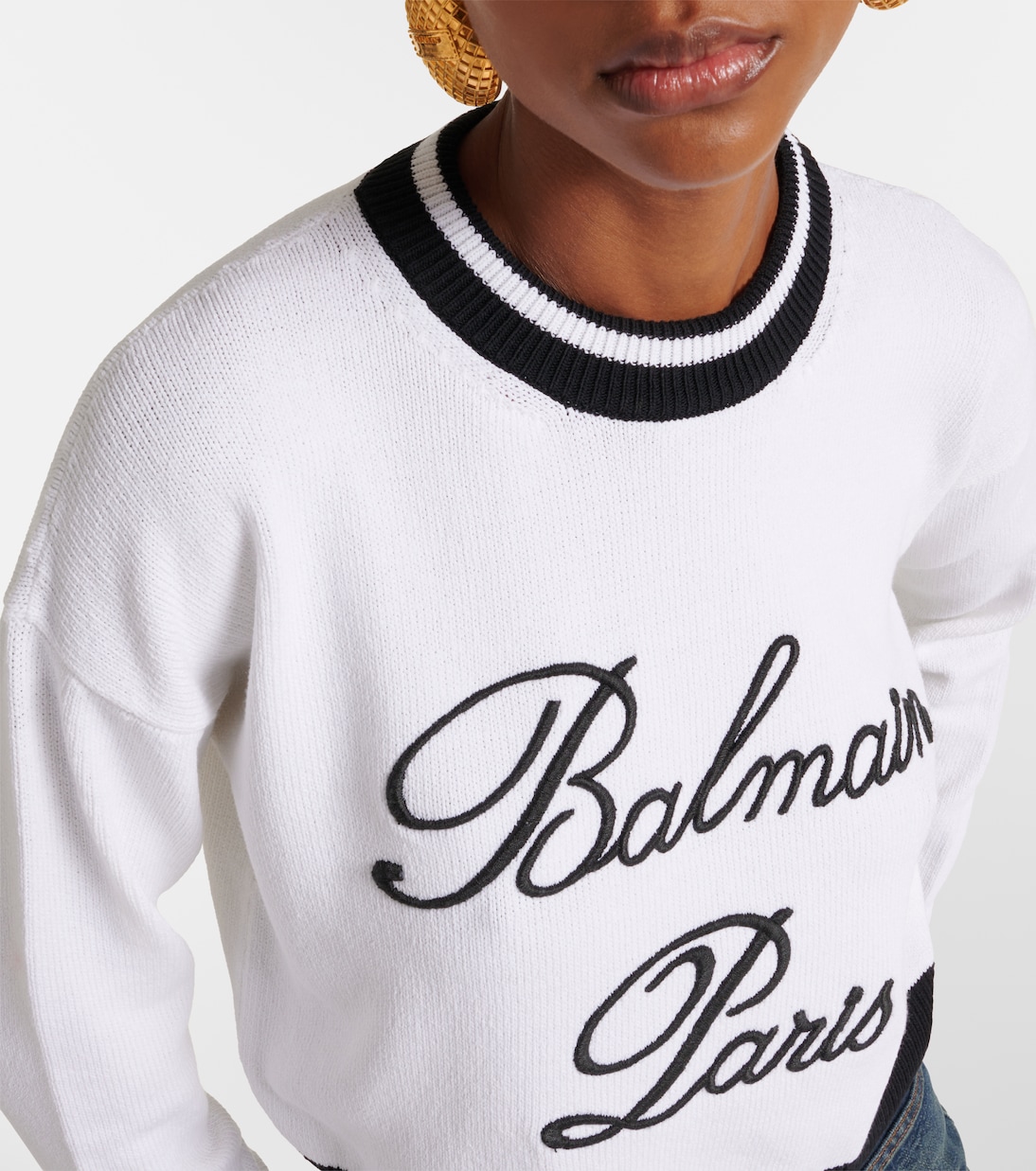 Balmain Signature embroidered sweater  | Balmain
